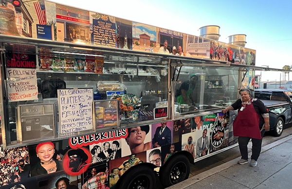 October 23, 2024: Natalie Moore at her food truck Philly Jawz at the Mar Vista Recreation Center